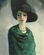 kees van dongen woman in black hat oil painting picture wholesale